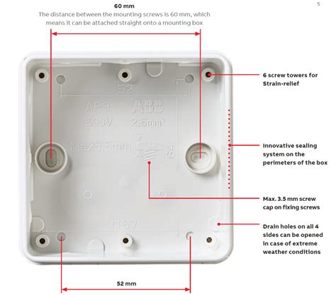 abb solar junction box|surface mounted electrical junction box.